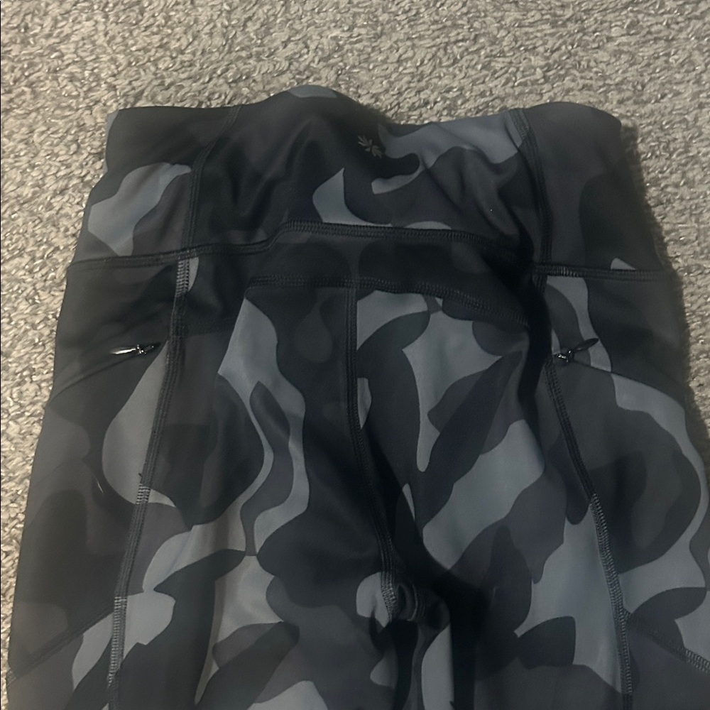 Athleta Camouflage Leggings - Black and Gray - Picture 2 of 4